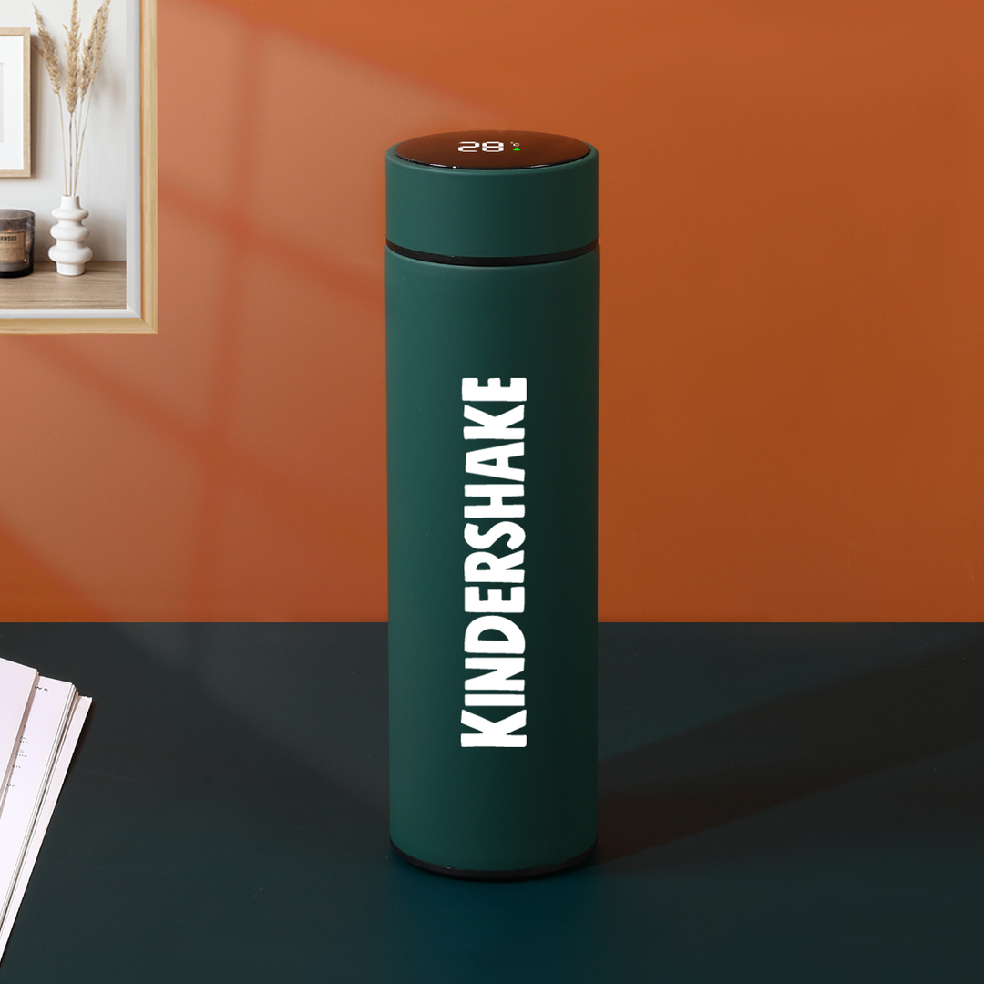 Waterfles met thermometer